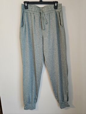 HALARA Drawstring Joggers With Ruched Detail - Mottled Pine Green